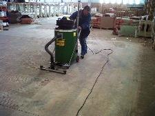 Big Brutes Make Cleaning Wind-Blown Mine Dust from Warehouse Floors Quick and Easy